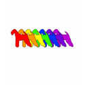 Rainbow Airedale Terrier t-shirts