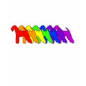 Rainbow Airedale Terrier t-shirts