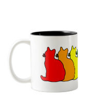 Rainbow American Shorthair Mugs
