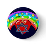 Rainbow and Jewish Stars buttons