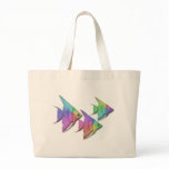 Rainbow Angel Fish Tote Bags