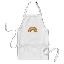 Rainbow apron...add your own text or leave blank!