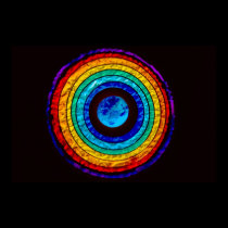 Rainbow around the Earth posters