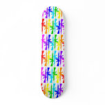 Rainbow Assault Rifles Skateboard