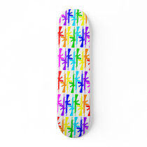 Rainbow Assault Rifles Skateboard