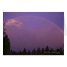 Rainbow at Dawn Greeting Cards