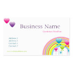 Rainbow & Balloons Business Card business cards