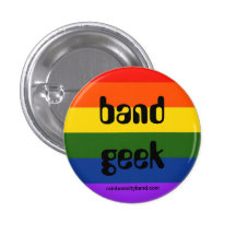 Rainbow Band Geek Pins