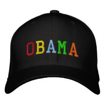 Rainbow Barack Obama Embroidered Baseball Cap