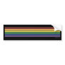 Rainbow Bars Bumper Sticker