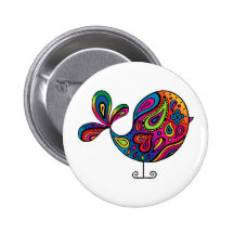 Rainbow Bird Button