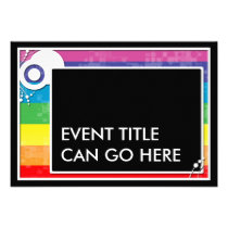 rainbow block scheme invitations
