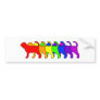 Rainbow Bloodhound Bumper Sticker