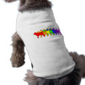 Rainbow Bloodhound pet clothing