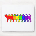 Rainbow Bloodhound mousepads