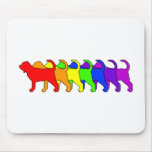 Rainbow Bloodhound mousepads