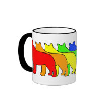 Rainbow Blue Heeler Coffee Mug
