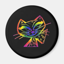 Rainbow Boo-Boo Kitty Magnet