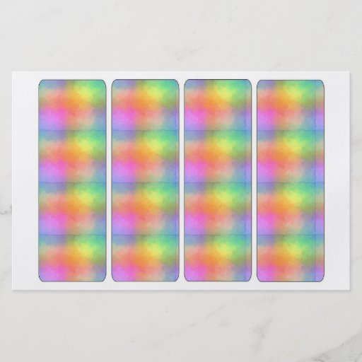 Rainbow Bookmarker Flyer