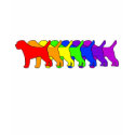 Rainbow Border Terrier t-shirts