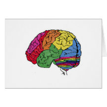Rainbow Brain Card