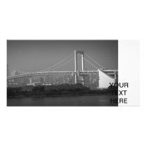 Rainbow bridge personalized photo card
