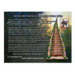 Rainbow Bridge Poem Pet Loss Sympathy Card Post Cards