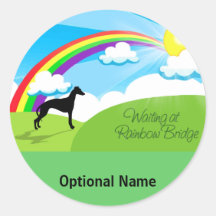 Rainbow Bridge Round Stickers