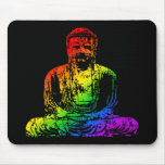 Rainbow Buddha Statue mousepads