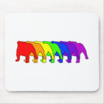 Rainbow Bulldog Mousepads