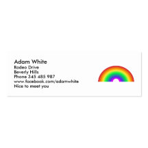 Rainbow Business Card Template