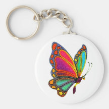 Rainbow Butterfly Keychains