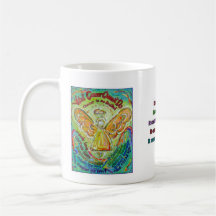 Rainbow Cancer Angel Mug