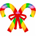 Rainbow Candy Canes photo sculptures