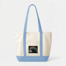 Rainbow Chalk Tote Bag