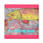 rainbow chasing fly refrigerator magnets