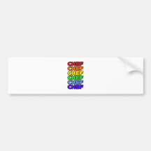 Rainbow Chef Bumper Sticker
