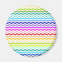 Rainbow chevron magnets