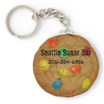 Rainbow chocolate Chip Cookie Key Chain keychains