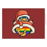 Rainbow Christmas Penguin Cards