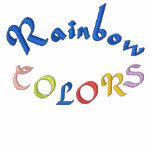 RAINBOW COLORS embroidered shirts