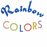 RAINBOW COLORS embroidered shirts