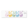 Rainbow Coloured Gumdrop Bunnies Bumper Stickers