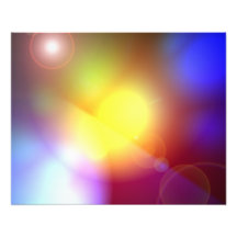 Rainbow Coloured Lens Flare Art Photo