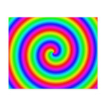 Rainbow Colours. Bright and Colourful Spiral. Cust flyers