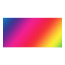 Rainbow Colours Photo Card