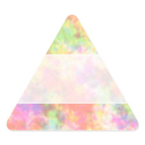 Rainbow Colours. Pretty, Colourful Clouds. Triangle Stickers