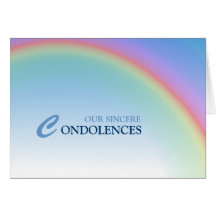 Rainbow Condolence Card