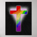 Rainbow Cross Print