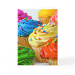 Rainbow cupcake cards